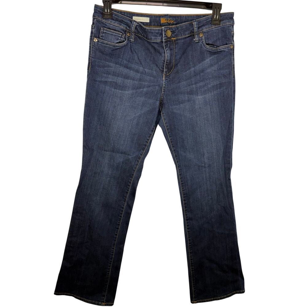 Kut from the Kloth Farrah Baby Bootcut Jeans Size 12 Dark Wash Denim